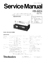 Technics - RSM-24 - Service manual 